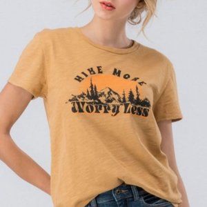 Hike More Worry Less T shirt EUC!